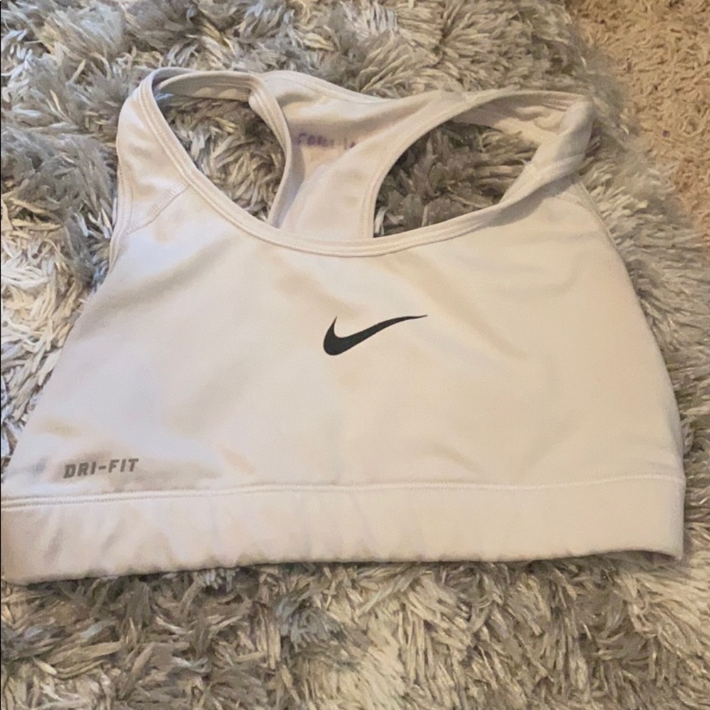 White Nike Sports Bra Small